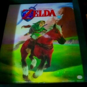 Zelda 3 d framed art 8×11 green and blue